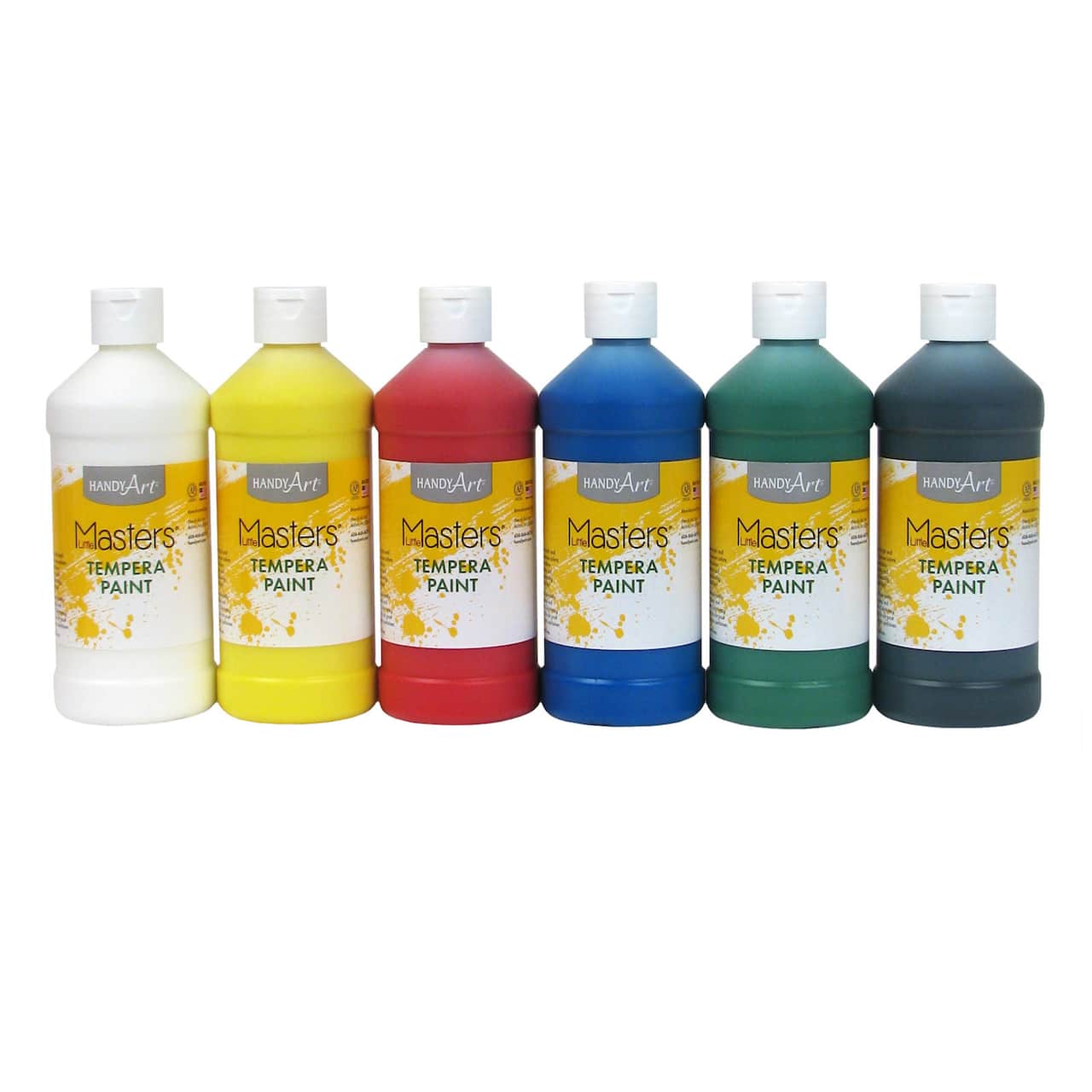 6 Packs: 6 ct. (36 total) Handy Art® 16oz. Little Masters Tempera Paint